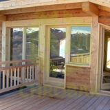 COURCHEVEL chrobak styl alpejski dom drewniany konstrukcje drewniane