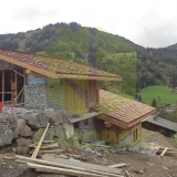 LA CLUSAZ chrobak domy drewniane styl alpejski konstrukcja drewniana