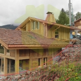 LA CLUSAZ chrobak domy drewniane styl alpejski konstrukcja drewniana