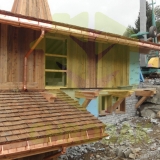 LA CLUSAZ chrobak domy drewniane styl alpejski konstrukcja drewniana