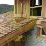 LA CLUSAZ chrobak domy drewniane styl alpejski konstrukcja drewniana